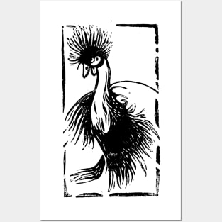 Grow - Crowned crane Posters and Art